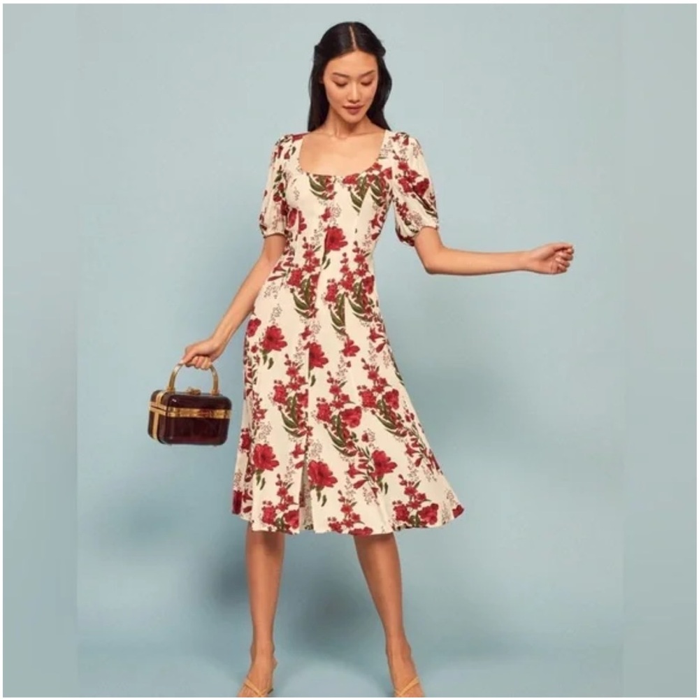 Reformation Beechwood Dress in Georgette